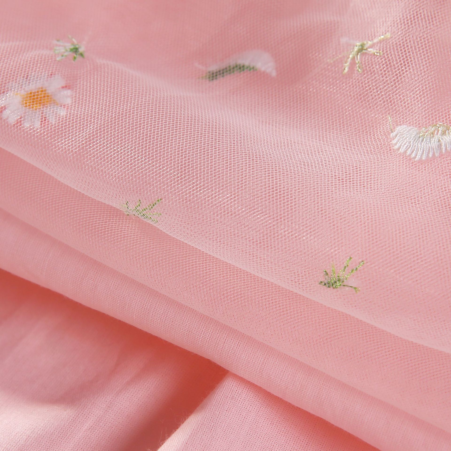 甜美吊帶連身紗裙洋裝-紅色鳳梨-粉色