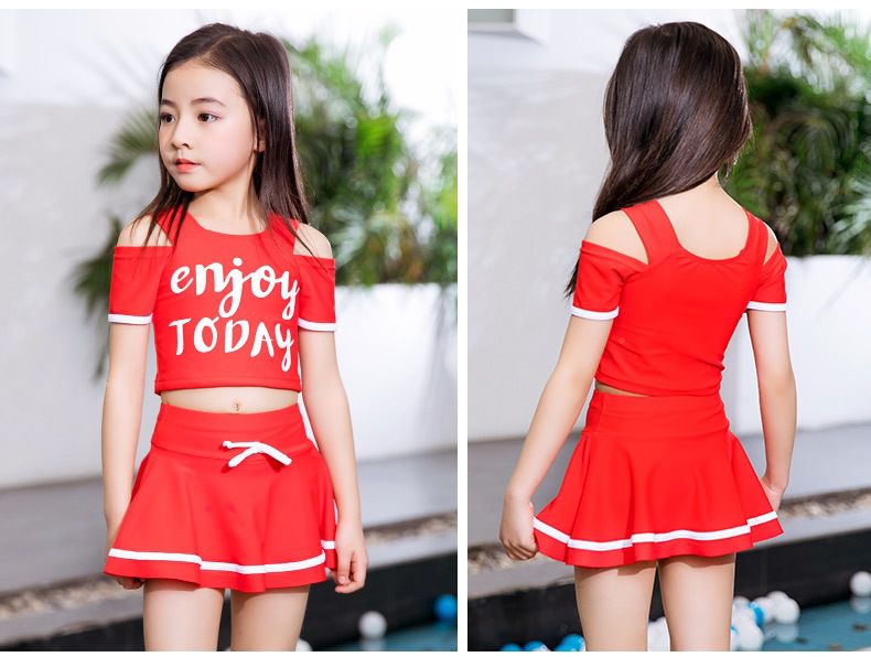 運動風挖肩泳裝套裝-enjoy today-粉色