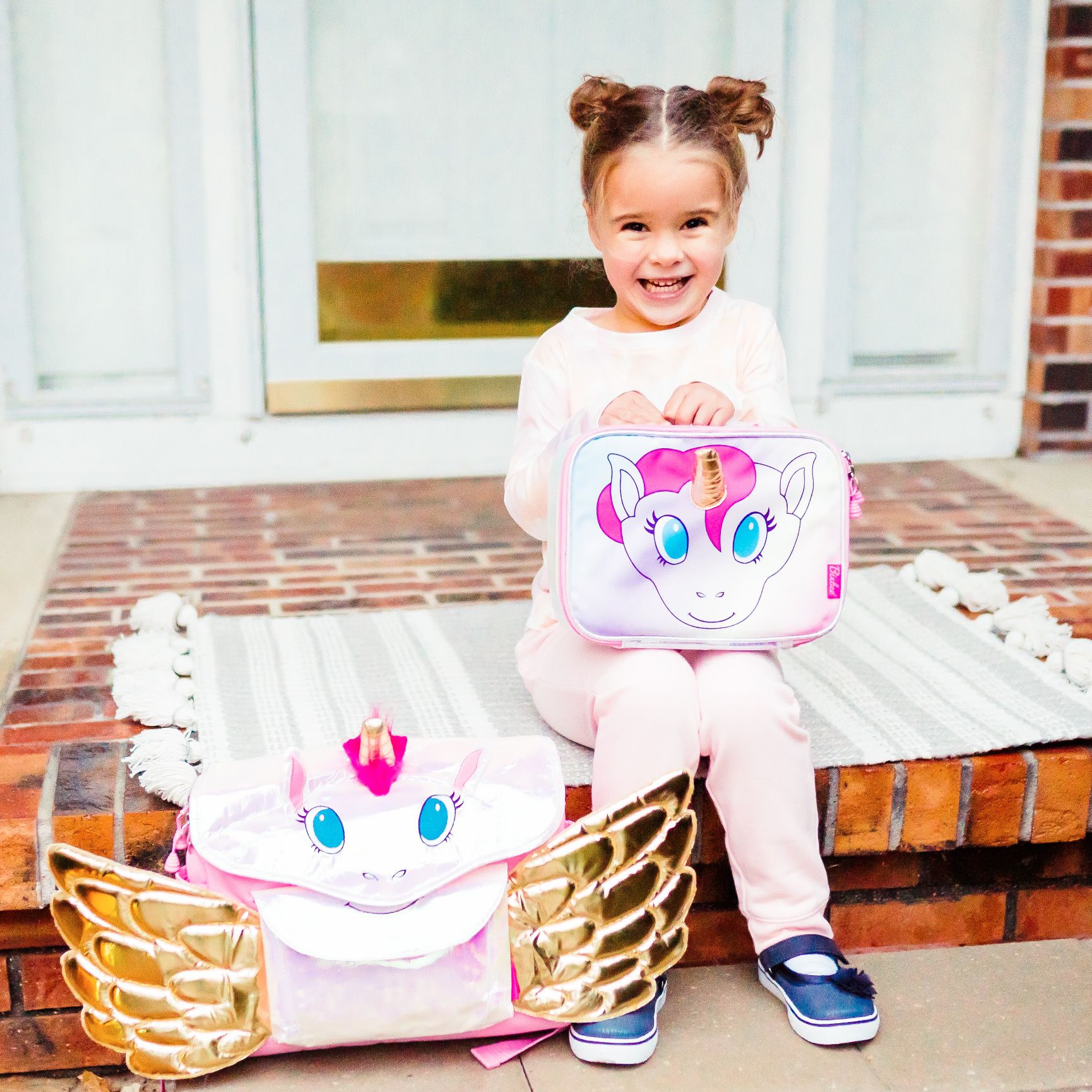 Bixbee - 飛飛童趣系列-閃閃金采獨角馬中童背包 (寬33cm*高28cm*深12.7cm)