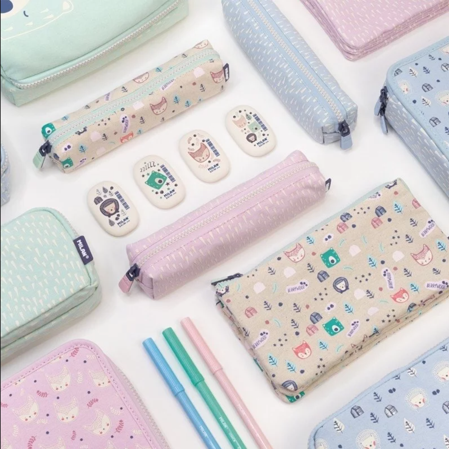 MILAN - 文具袋_愛睏熊(3層不含筆)