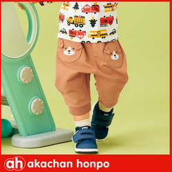 akachan honpo - 7分褲-動物造型口袋-淺卡其色