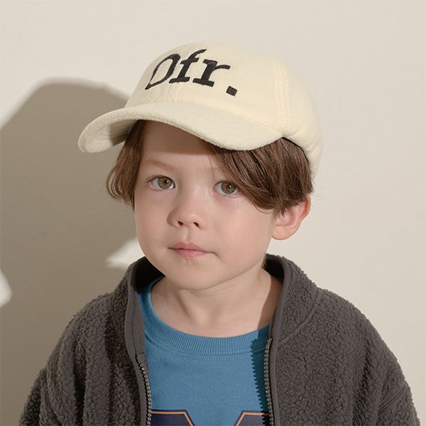 日本 b-ROOM - 英文字絨布遮陽帽/棒球帽-寶石藍 (F)