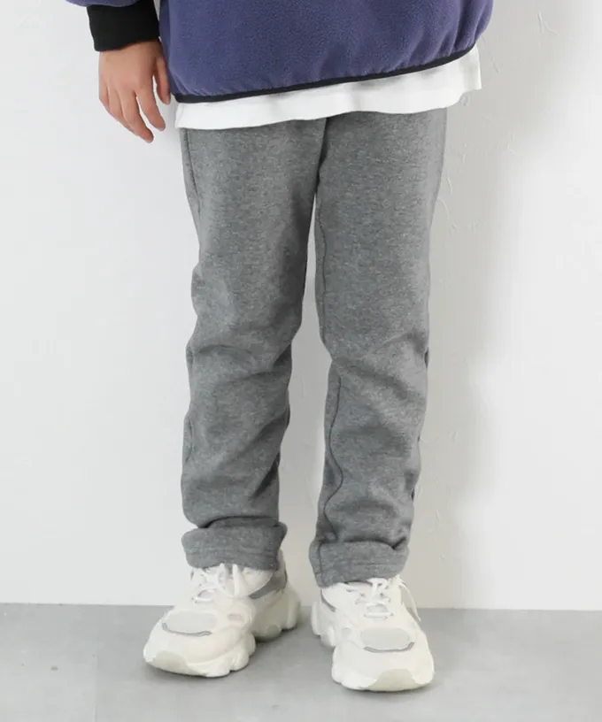 日本 devirock - RICH WARM 保暖裏毛合身長褲-灰藍