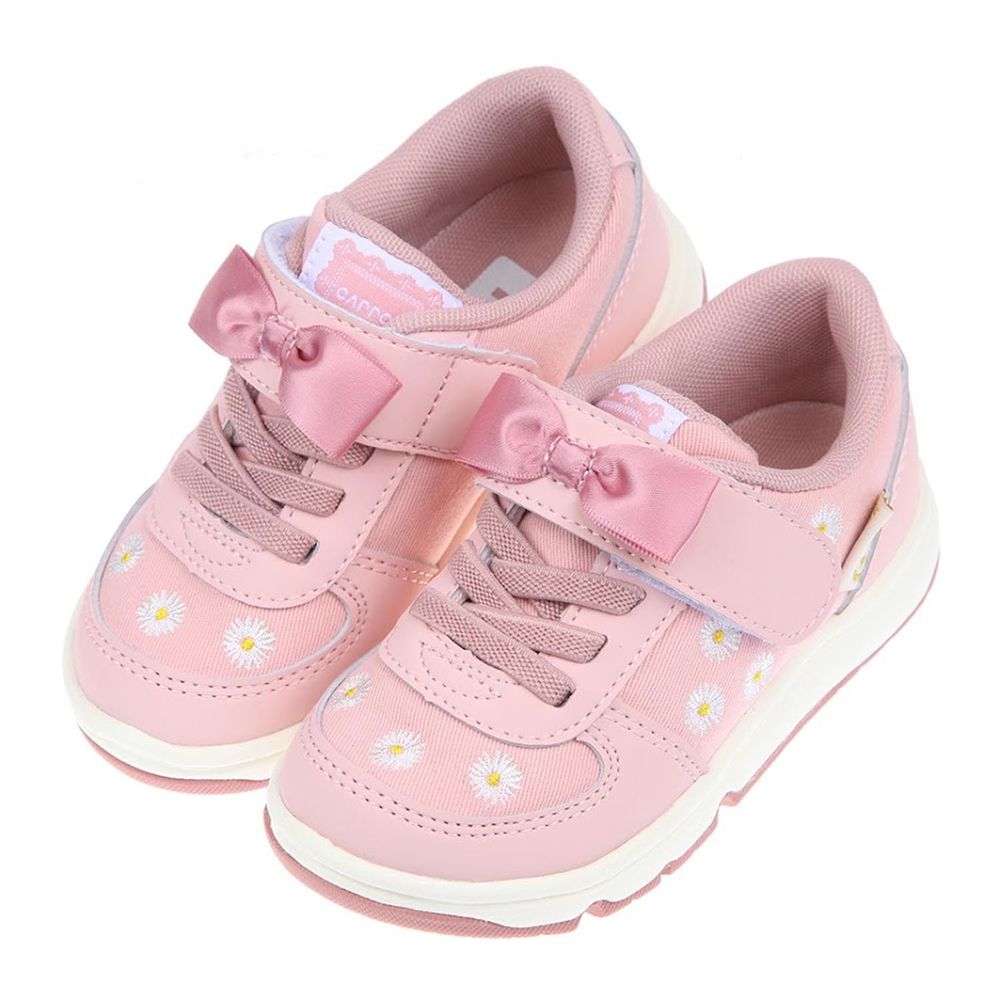 Moonstar日本月星 - 日本Carrot小雛菊粉色兒童機能運動鞋