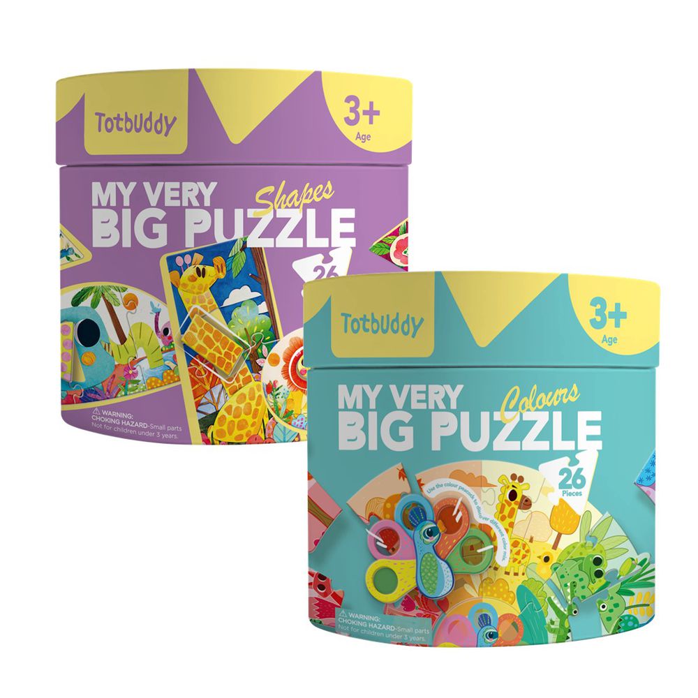 Totbuddy 幼童大片拼圖組 形狀學習＋顏色認知 (幼童大片拼圖組)