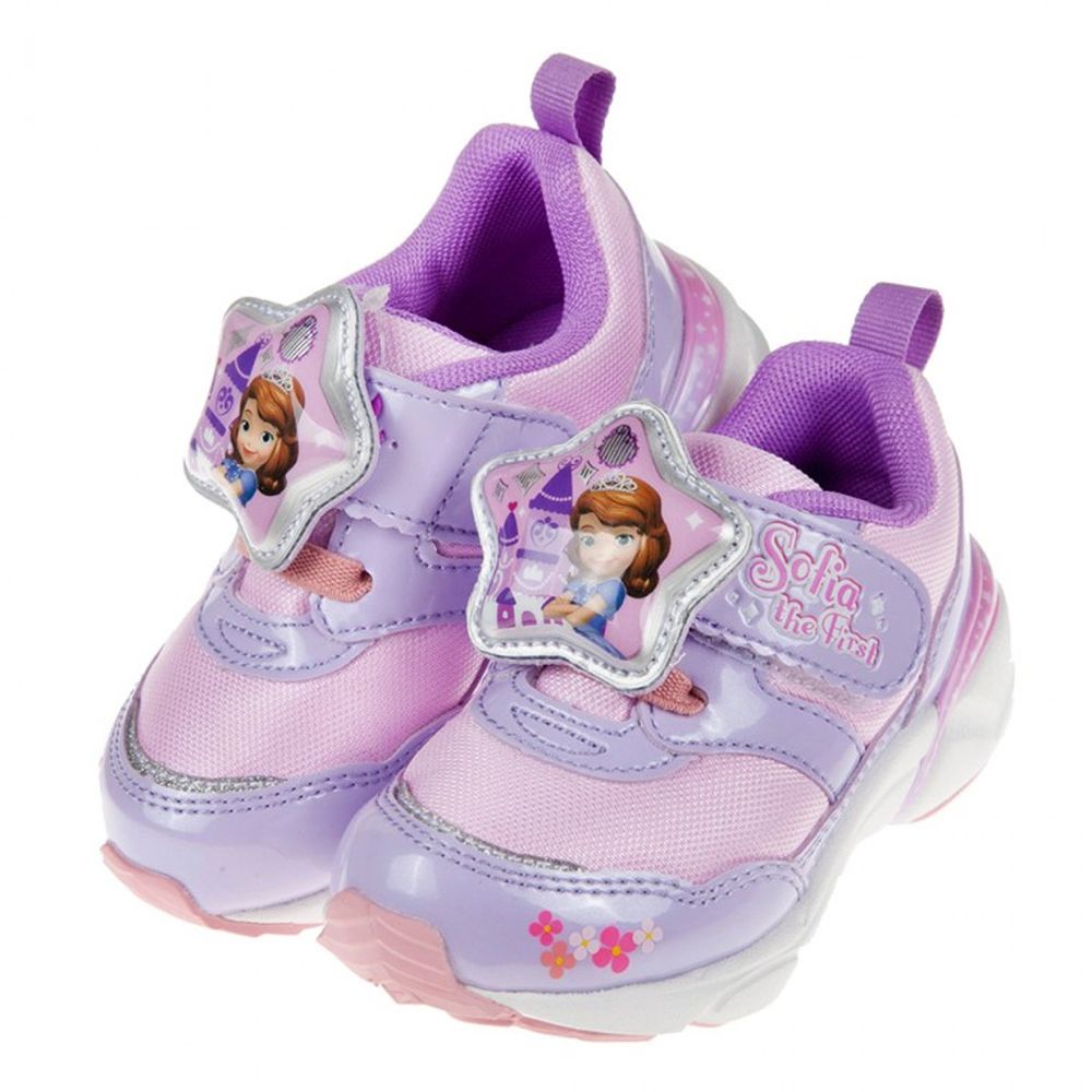 Moonstar日本月星 - Moonstar蘇菲亞小公主LED電燈紫色兒童機能運動鞋