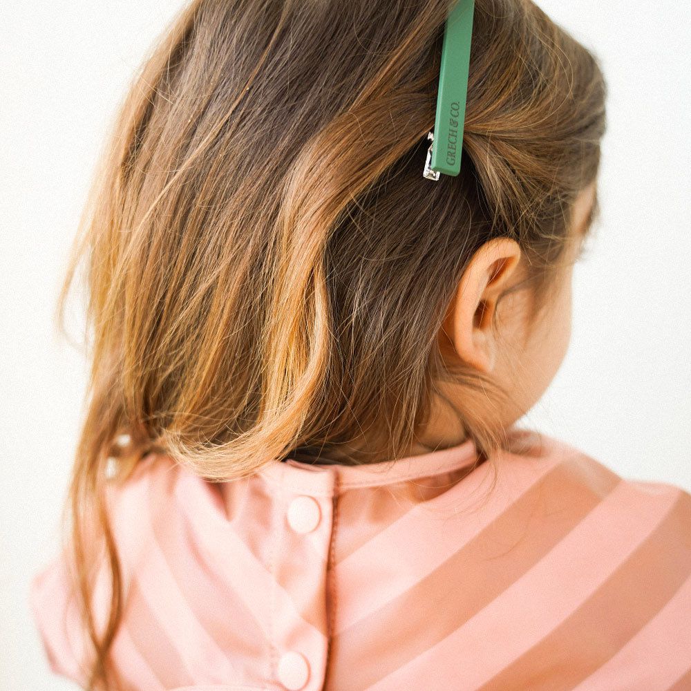 丹麥 GRECH & CO. - 雙色調髮夾二入組-杏黃 (適用於2歲以上)