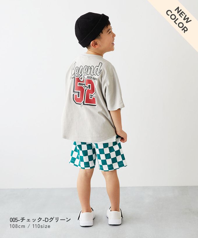 日本 devirock - [熱銷]超彈力印花短褲-圖騰-灰紫