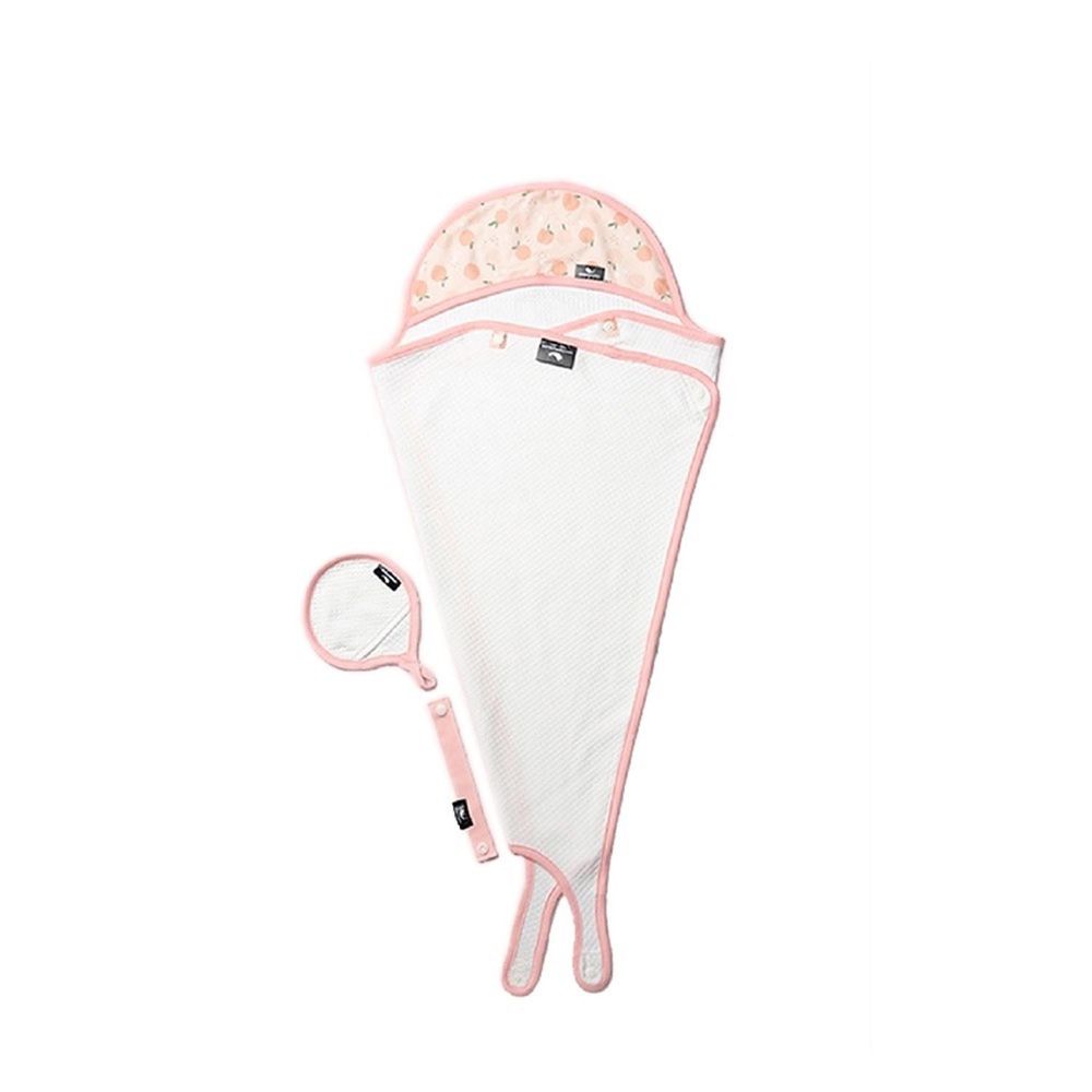 韓國 Friendaddy - 冰淇淋多功能嬰兒浴巾 - 粉色蜜桃
