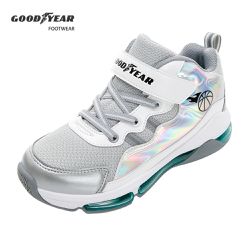 GOODYEAR - 固特異 雷幻戰神III 童鞋 緩震氣墊運動鞋 GAKR38729-緩震氣墊-灰銀-22~25cm