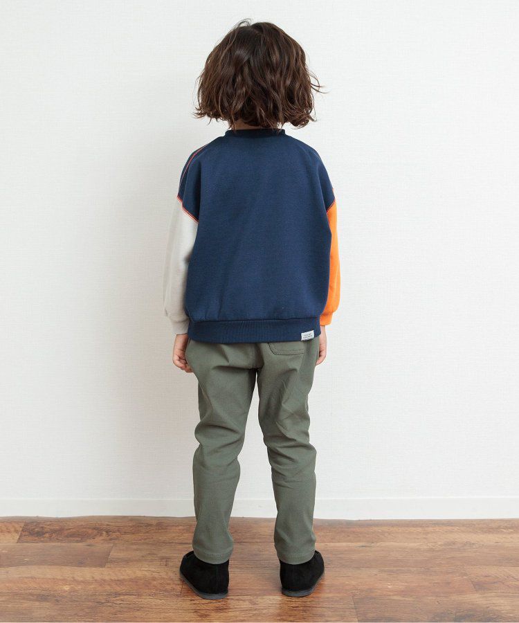 日本 BREEZE - 內刷毛英文logo百搭運動衫-草綠