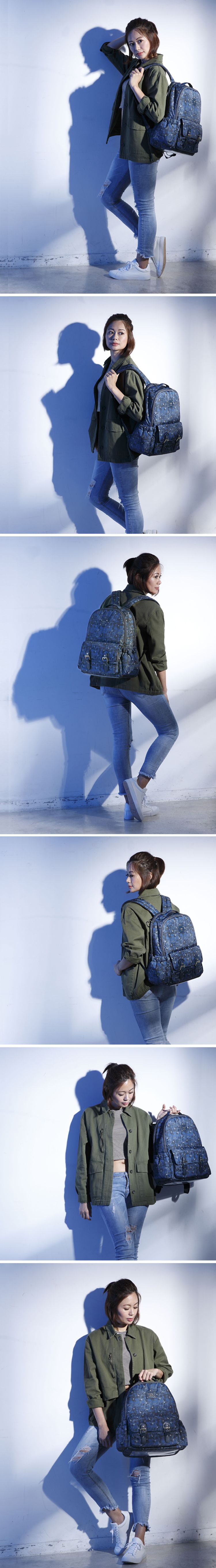 Zoila - Go Go Bag+雙層斜背包-星空迷彩