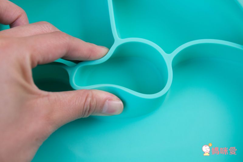 FARANDOLE 法紅荳 - 分格不翻盤-防滑矽膠餐盤禮盒-黃色