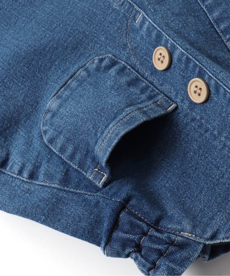 日本 apres les cours - 腰部花苞優雅設計長褲-水藍