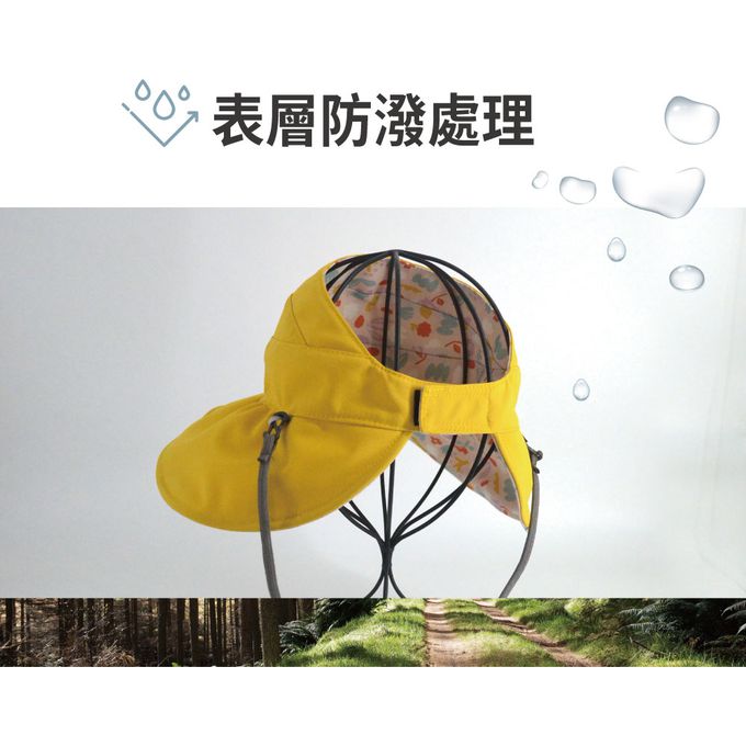 貝柔 Peilou - UPF50+透氣遮陽2用空心帽-鬱金香(兒童親子) (Free Size)