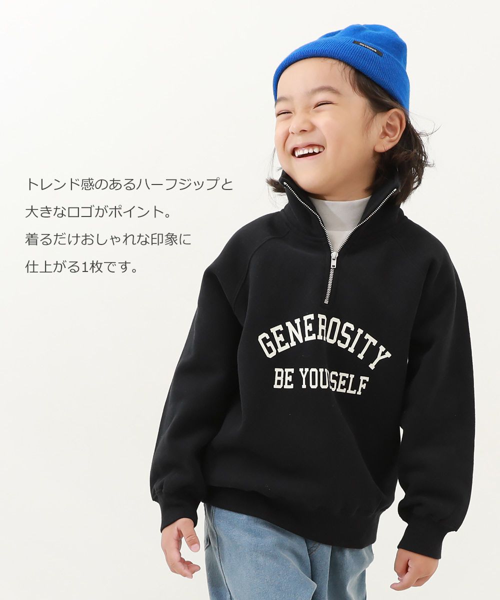 日本 devirock - 時尚休閒裏起毛半拉鍊長袖運動衫-灰白