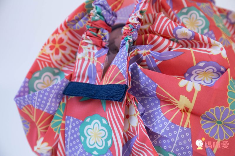 日本 MARNA - Shupatto 秒收摺疊購物袋-和風特別款-折扇 (M(30x35cm))-耐重5kg / 14.5L