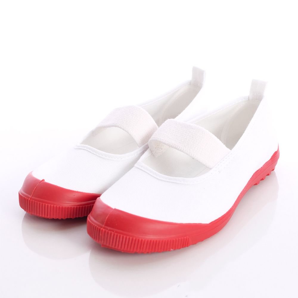 Moonstar日本月星 - 日本月星機能童鞋-日本製冠軍幼兒園室內鞋鐵氟龍版(中小童段)-白紅