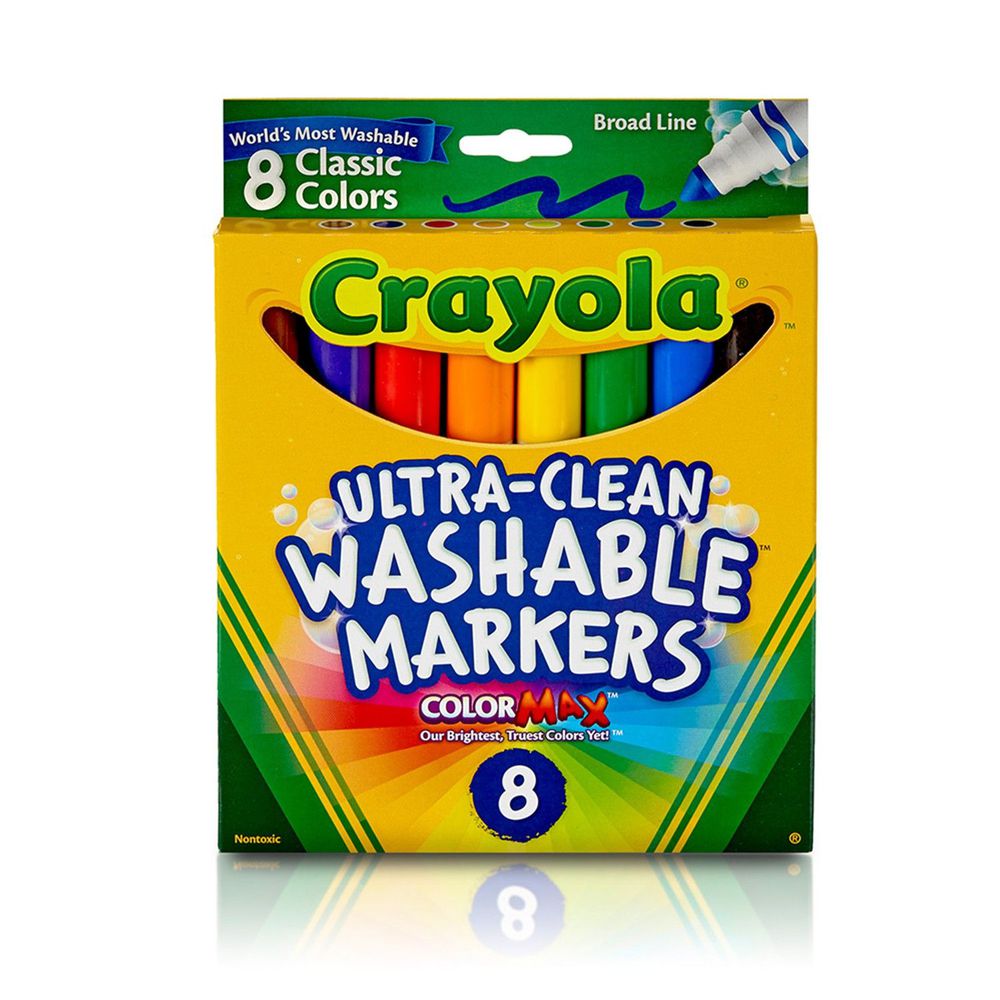 Crayola繪兒樂 - 可水洗粗頭彩色筆經典色8色