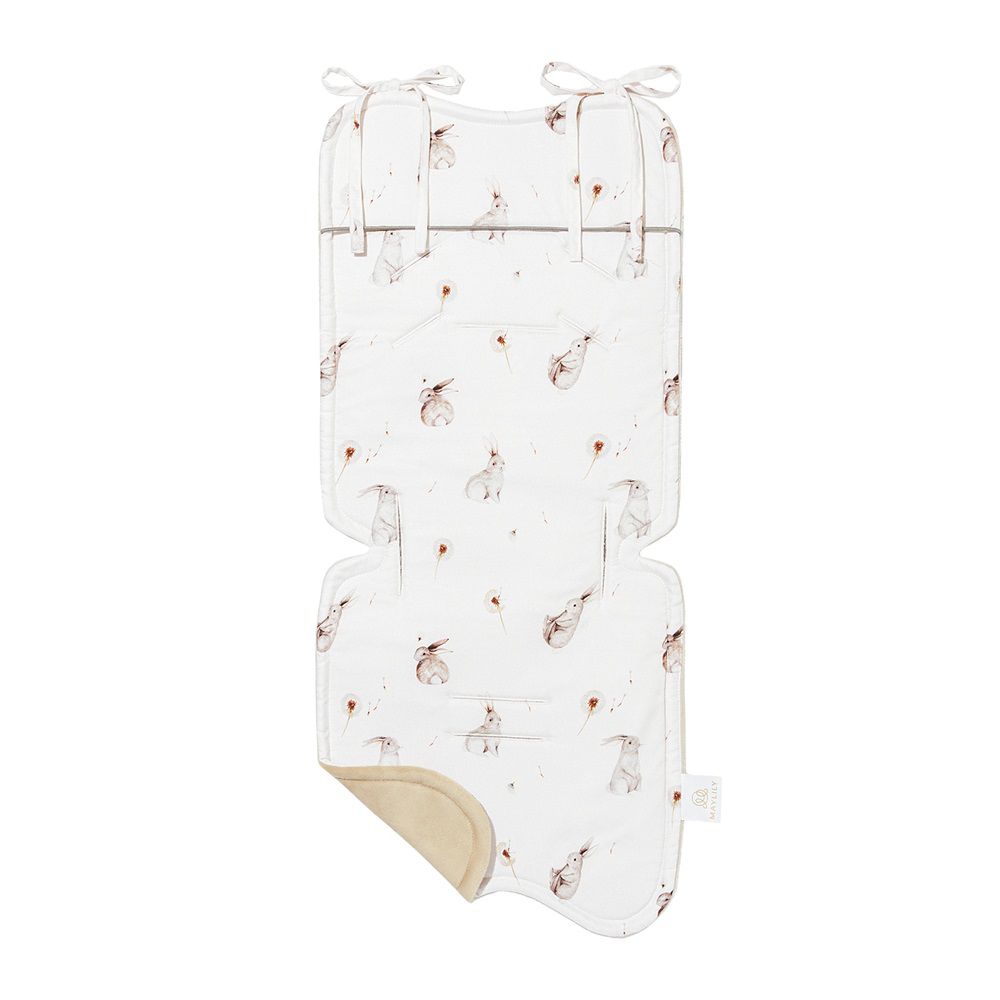 竹纖雙面推車墊-童話兔語