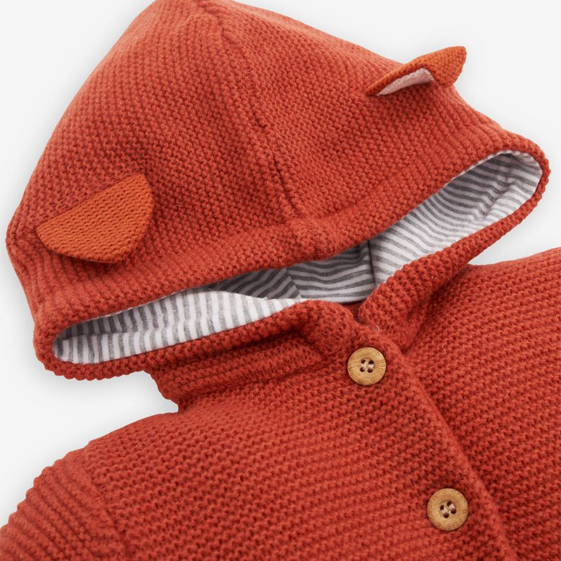 英國 JoJo Maman BeBe - 開襟羊毛衫-可愛小狐狸