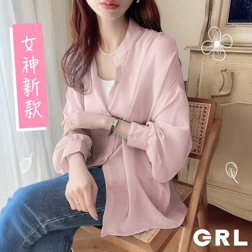 春夏透膚襯衫【日本GRL】日雜麻豆最愛品牌 ♡ 熱銷款降價了！