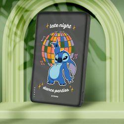 Disney 迪士尼 - ✂附wh貼紙 迪士尼 20W PD超薄磁吸無線快充行動電源 5000mAh-迪斯可史迪奇