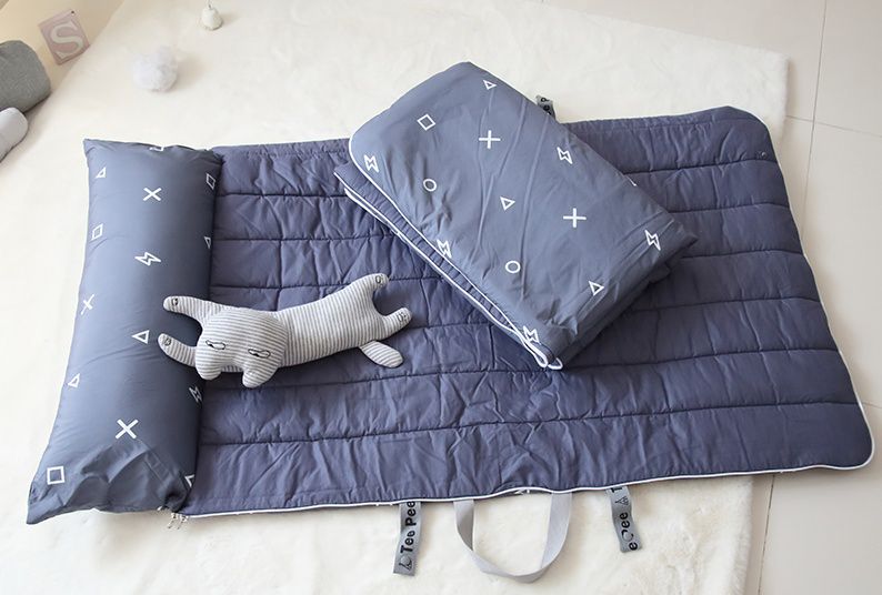 韓國 Teepee - 四季用防蟎抗菌兒童睡袋(有拉鍊)-摩登灰