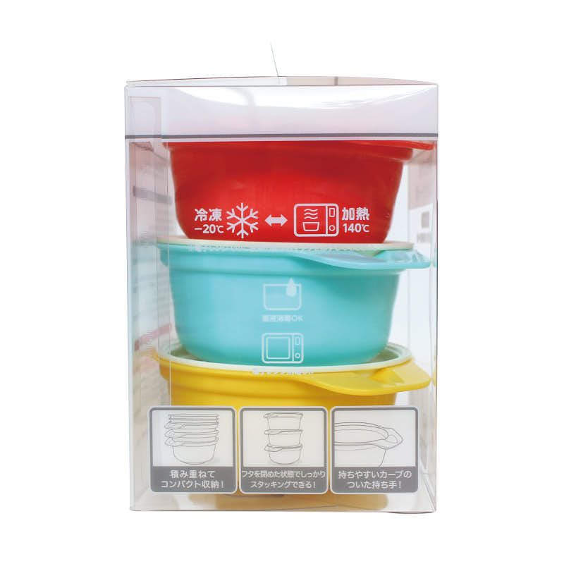 akachan honpo - 可保存附蓋嬰幼兒用小碗 (120ml(滿水時))