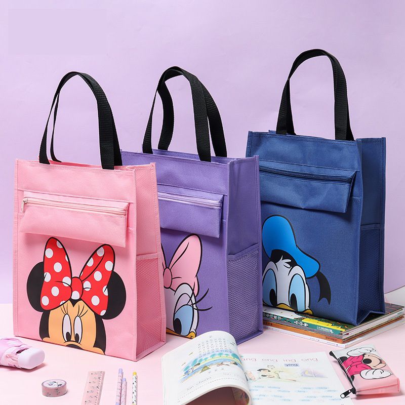 大容量手提袋/補習袋-卡通人物黛絲-紫色