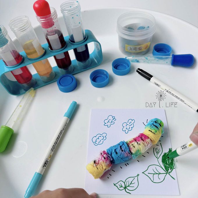 玩玩 Play - 韓國創意實驗胖胖試管組(加贈不挑色滴管2支)