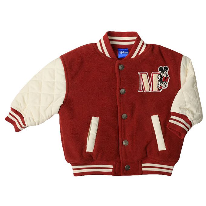 akachan honpo - 美式棒球外套-米奇&米妮-紅色