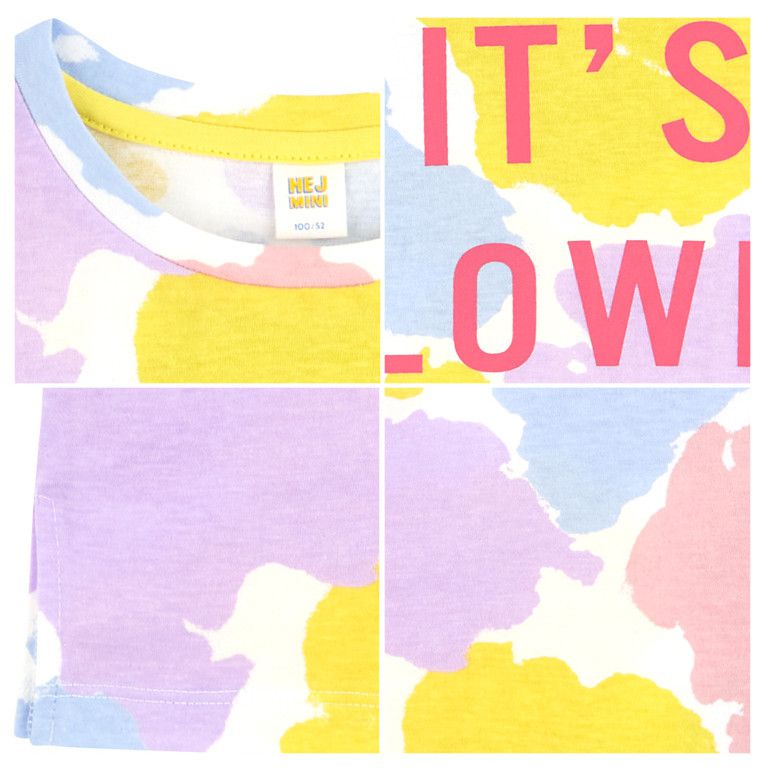 韓國 HEJMINI - 繽紛色彩暈染上衣