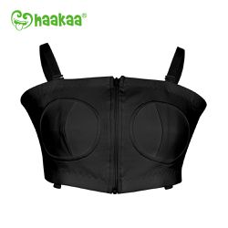紐西蘭 HaaKaa - 免手持親餵集/擠乳輔助哺乳內衣-黑色