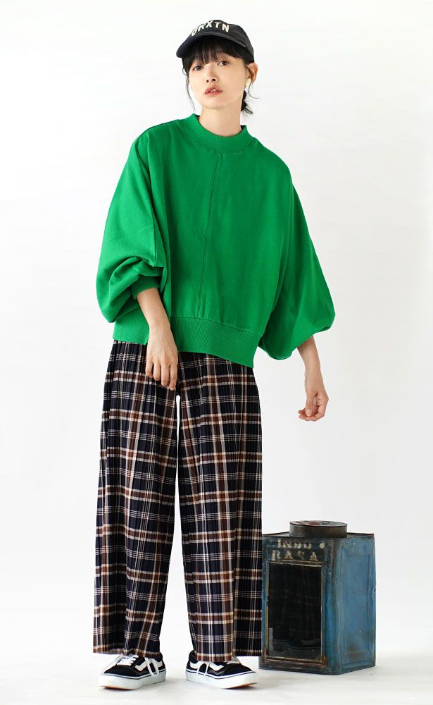 日本 zootie - 純棉落肩寬鬆飛鼠袖上衣-黑