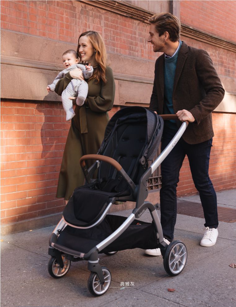 美國卡普奇Capucci - 雙向高景觀自動秒收車-粉-贈新生兒頭枕+蚊帳+杯架