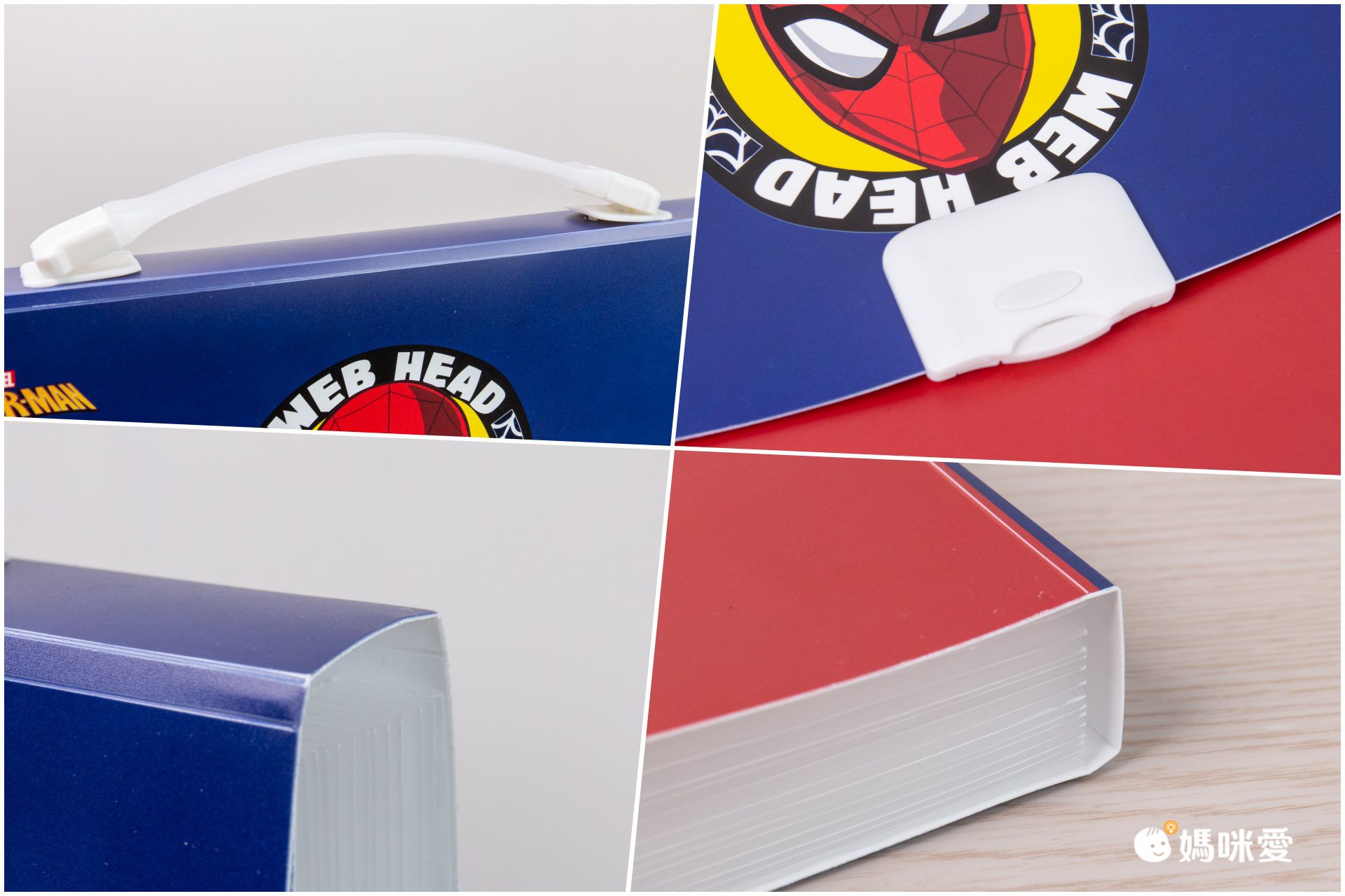 A4文件分類收納風琴包-卡通人物美國隊長-藍色