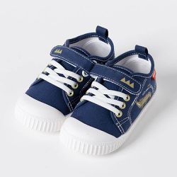 韓國 OZKIZ - 好穿軟底腳趾保護防滑休閒鞋-鱷魚-海軍藍