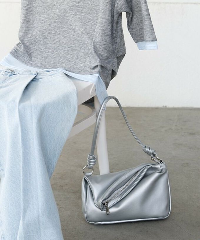 日本 Bab - 2way軟質拉鍊造型手提/側背包-經典黑