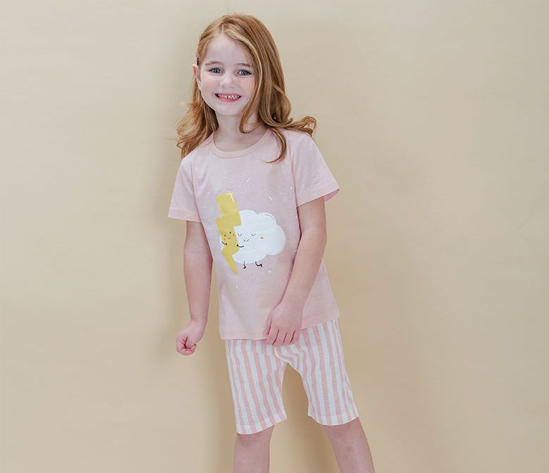 韓國 Sopoliini 童趣北歐風☺ 夏季純棉套裝 / 家居服