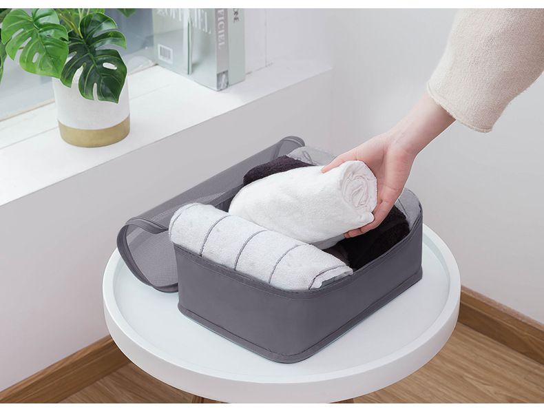 大容量行李分類整理袋-7入組-深藍色