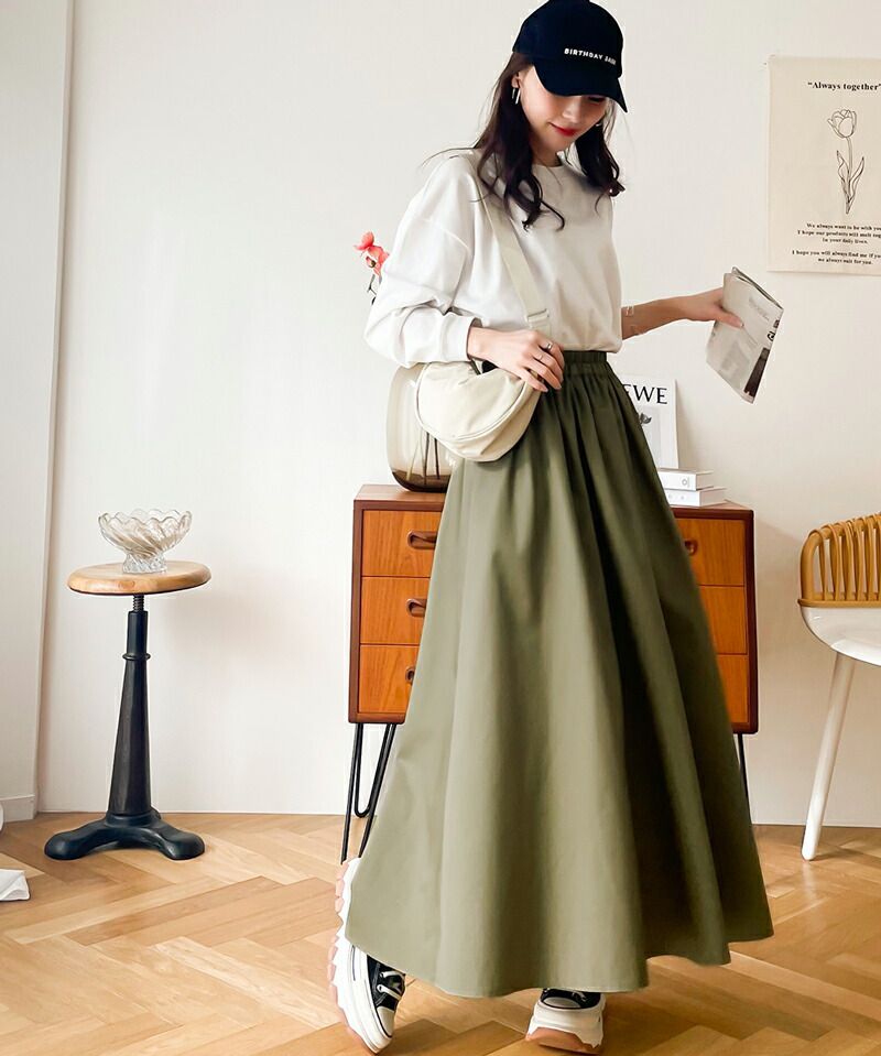 日本 Classical Elf - 百搭垂墜感修身長裙-黑