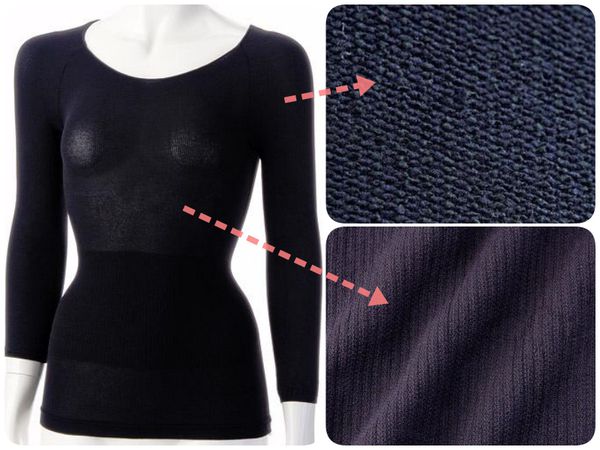 日本 Tights Inner - 剩L-LL(升級款)日本製超輕量吸濕發熱8分袖發熱衣(防靜電)-杏膚色