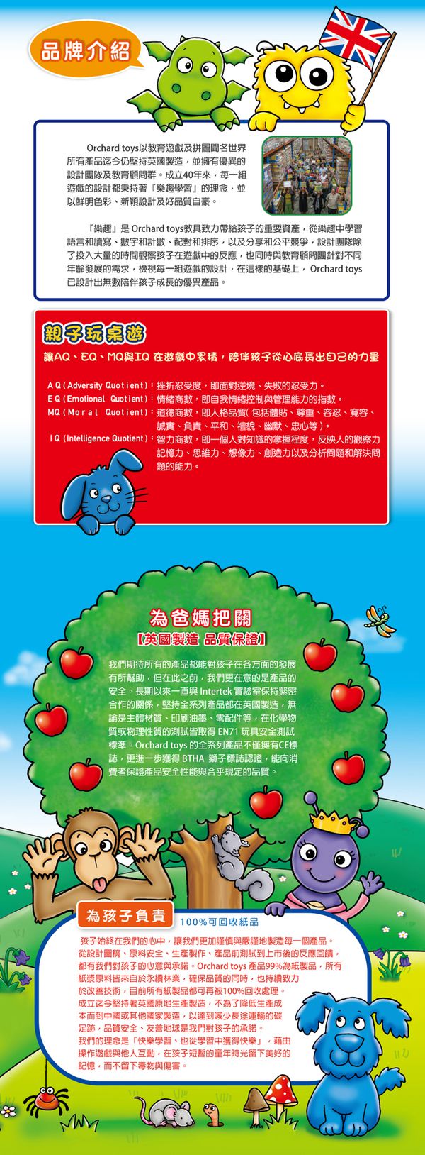 英國 Orchard toys - 第一組拼圖-快樂農場-2片共6款