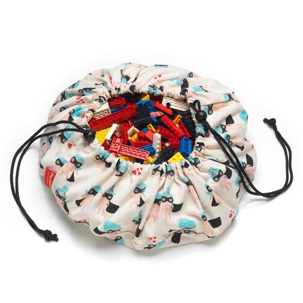 比利時 Play & Go - 玩具整理袋-迷你女超人-展開直徑 40cm/重量 220g
