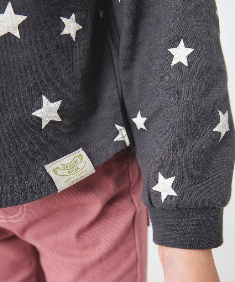 日本 BREEZE - 正反OK！圓領百搭長袖大學T-橫條紋-黑白