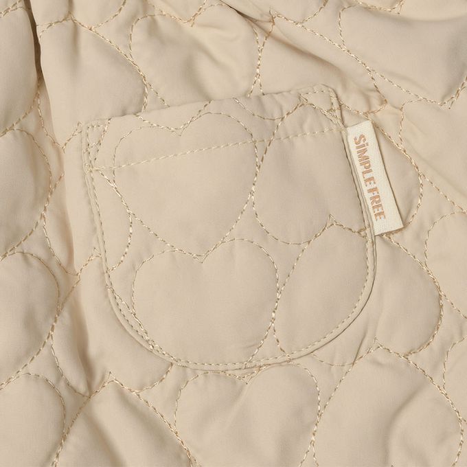 akachan honpo - 背心裙-鋪棉-淺卡其色