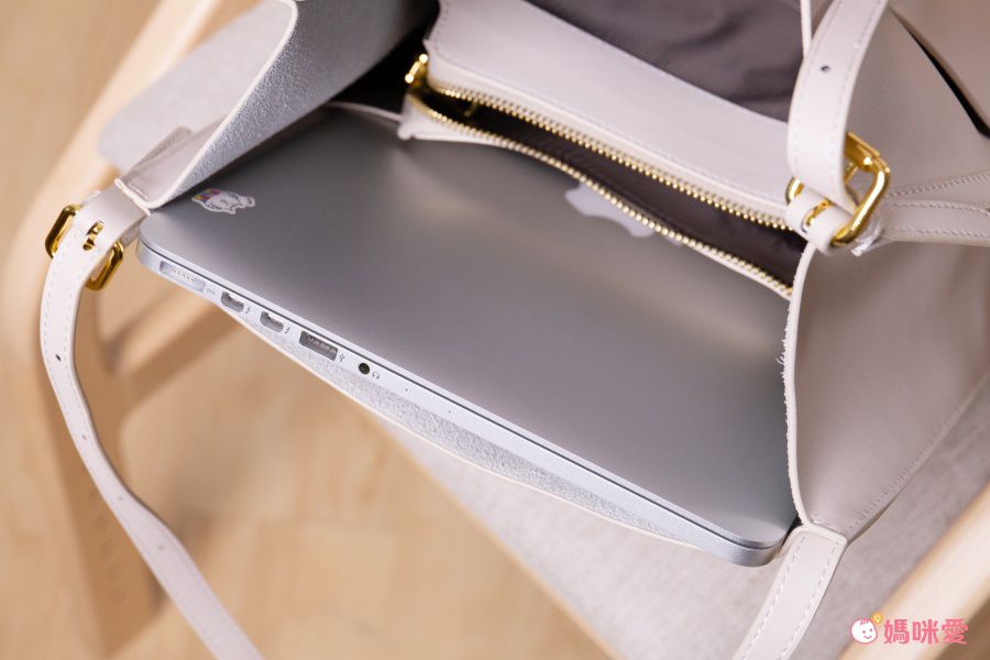 真皮大容量單肩托特包-卡其色 (30x12x31cm)