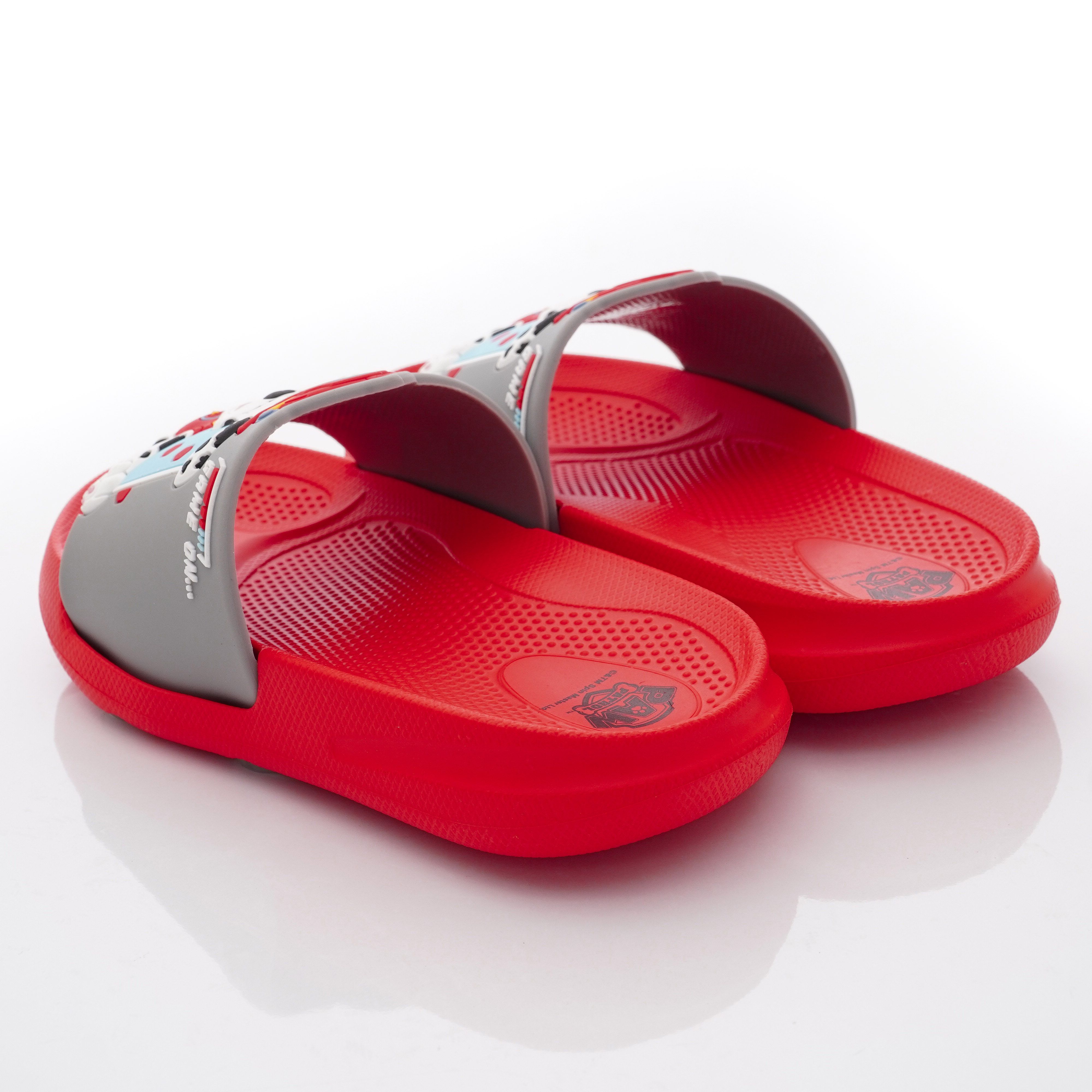 汪汪隊立大功 - 卡通童鞋-毛毛輕量拖鞋款(中小童段)-紅