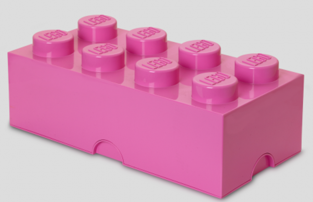 Room Copenhagen - 樂高 LEGO® 8凸收納盒 (粉色)